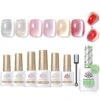 7 Bottles Set Cat Magnetic Gel With Magic Gel Remover #42