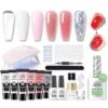 6 Colors Extension Gel Starter Kit With Magic Gel Remover #45