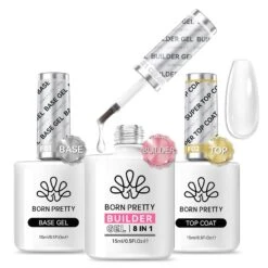 3 Bottles Gel Set (Base, Top, 8 In 1)