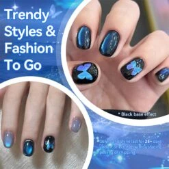 Aurora Cat Magnetic Gel Polish MY304 Blue Tears 10ml -Born Pretty Salon 61600 ZI 2