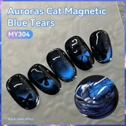 Aurora Cat Magnetic Gel Polish MY304 Blue Tears 10ml -Born Pretty Salon 61600 ZI 3