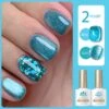 2 Bottles Gel Polish Set #17 Cat Magnetic Gel & Glitter Gel 10ml