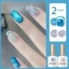 2 Bottles Gel Polish Set #18 Cat Magnetic Gel & Glitter Gel 10ml