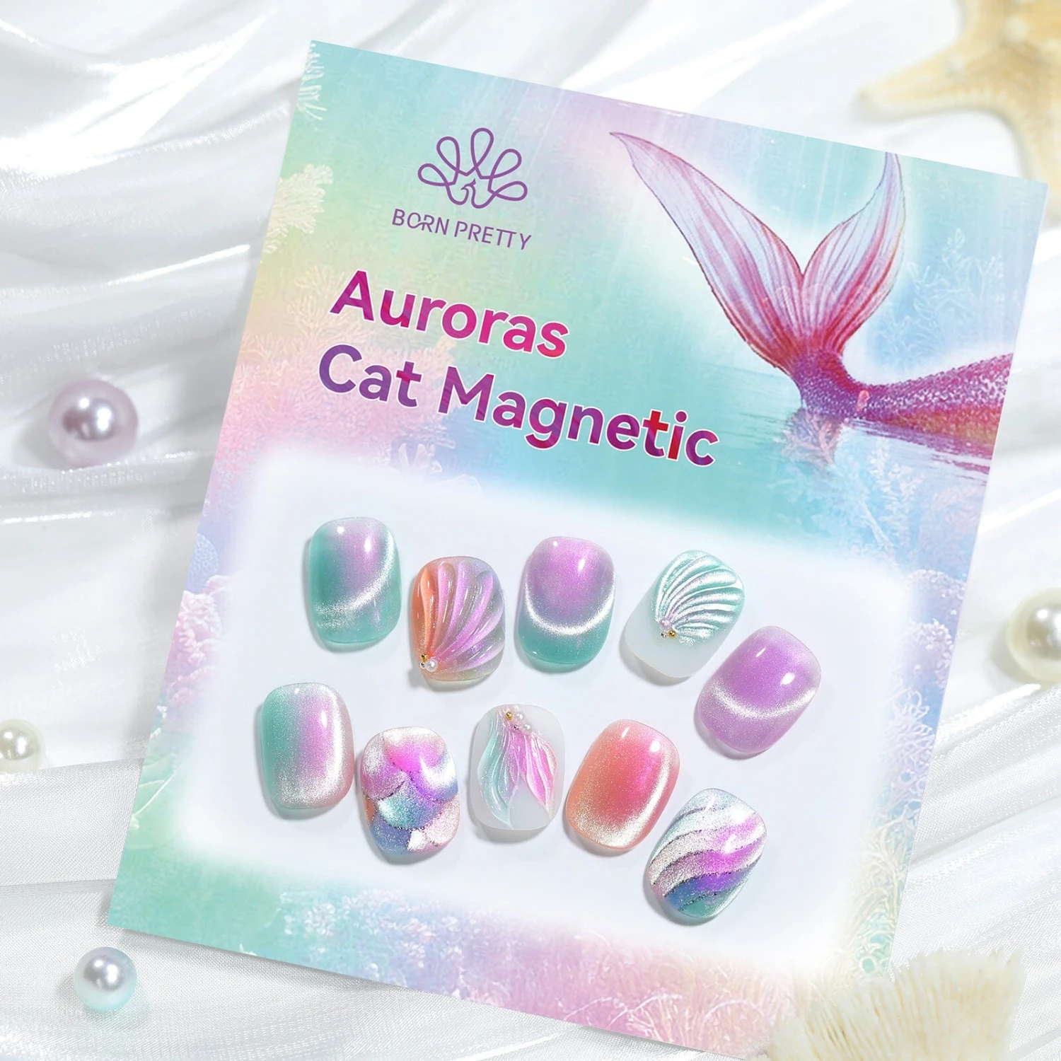 6 Colors Aurora Cat Magnetic Gel Polish Set M43 Coral Sea 7ml 7 6 Colors Aurora Cat Magnetic Gel Polish Set M43 Coral Sea 7ml - Image 7