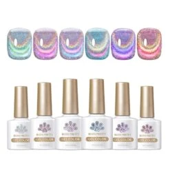 6 Colors Rainbow Glass Cat Magnetic Gel 10ml