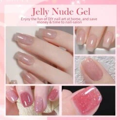 Milky White Glitter Jelly Nude Gel Polish JN60 10ml -Born Pretty Salon A Zhu12 852c2e6a adec 498f b16d a1e069a4d7bc