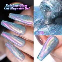 RG04 Rainbow Glass Cat Magnetic Gel 10ml -Born Pretty Salon A Zhu2 21b9cc61 d98e 43ec 84f4 bd18d69110f7