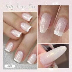 Milky White Glitter Jelly Nude Gel Polish JN60 10ml -Born Pretty Salon A Zhu6 55d41fea 45f3 4ec0 9494 badbe773b34b