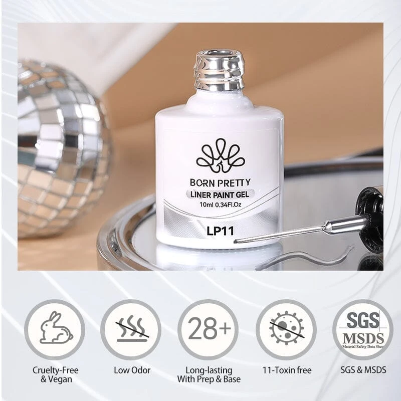 Black Liner Paint Gel LP02 10ml 3 Black Liner Paint Gel LP02 10ml - Image 3