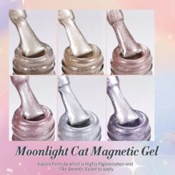 6 Colors Moonlight Cat Magnetic Gel Polish Set 10ml -Born Pretty Salon A zhu5 cac831e9 de20 4de0 ab9b 73f4ac18413c
