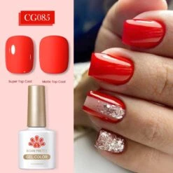 Silky White Series Red Gel Polish 10ml-CG085 13 Silky White Series Red Gel Polish 10ml-CG085 -Born Pretty Salon B sx085
