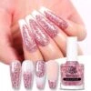 Rose Gold Iridescent Sequins Nail Polish 10ml