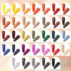 39pcs Gel Polish Set 33 Dark Colors With 6pcs Base Top Coat Kit -Born Pretty Salon BORN PRETTY 33 colors dark colors with 6 pieces base top coat gel set 56579 ZI 1