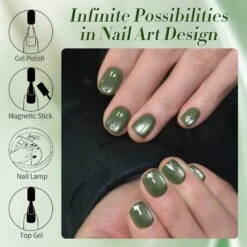 Green Cat Magnetic Gel Polish MY41 Dark Emerald 10ml -Born Pretty Salon BORN PRETTY Green Cat Magnetic Gel Polish MY41 Dark Emerald 15ml 60943 sub 6