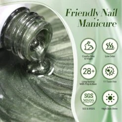 Green Cat Magnetic Gel Polish MY41 Dark Emerald 10ml -Born Pretty Salon BORN PRETTY Green Cat Magnetic Gel Polish MY41 Dark Emerald 15ml 60943 sub 7