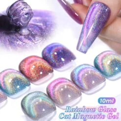 6 Colors Rainbow Glass Cat Magnetic Gel 10ml -Born Pretty Salon C Zhu4 eea79c96 3630 4d91 86c6 4fc1fa52ddb0