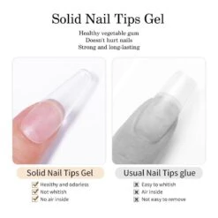 Clear Solid Nail Tips Gel 5ml -Born Pretty Salon DB1