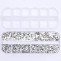 12 Grids Colorful Nail Rhinestones -Born Pretty Salon IMG 4558