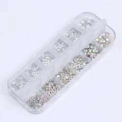 12 Grids Colorful Nail Rhinestones -Born Pretty Salon IMG 4560