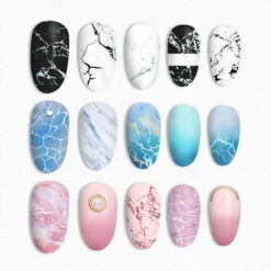 BORN PRETTY Nail Stamping Plate Texture-L001 -Born Pretty Salon L001 8