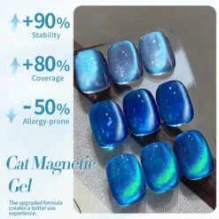Blue Collection Cat Magnetic Gel Polish 10ml -Born Pretty Salon LSMY 10ml ZI 2