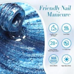 Blue Collection Cat Magnetic Gel Polish 10ml -Born Pretty Salon LSMY 10ml ZI 4