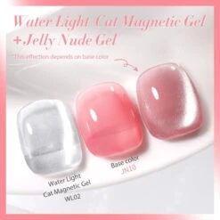 2pcs Set Water Light Cat Magnetic Gel & Jelly Nude Gel -Born Pretty Salon SXA08 97785852 ed21 440e b31e 003f4377b4f2