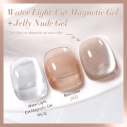 2pcs Set Water Light Cat Magnetic Gel & Jelly Nude Gel -Born Pretty Salon SXA09 7c3d8b7a 2d35 41ed bd17 90a2fcd13adb