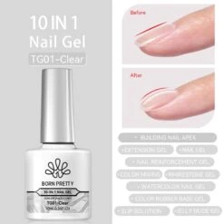 BORN PRETTY Clear 10ml 10 IN 1 Nail Gel Clear TG01 -Born Pretty Salon SXB01 f3f78651 72fd 4640 b775 59e0359902b8