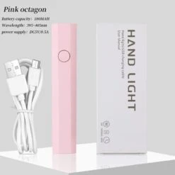 No Brand Pink Octagon Handheld Nail Lamp 3W -Born Pretty Salon SXB4 31e0f38c bff4 4124 a542 85cb45c51021