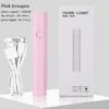 No Brand Pink Hexagon Handheld Nail Lamp 3W