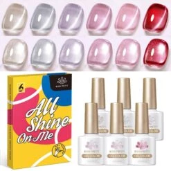 6 Colors Water Light Cat Magnetic Gel Polish Set 10ml