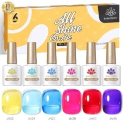 6 Colors Yellow Blue Jelly Gel Set 07 10ml
