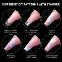 Iridescent Nail Stamper Scraper Kit -Born Pretty Salon YH zhu7