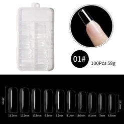100Pcs Transparent Nail Tips -Born Pretty Salon Z1 2c8229b7 65a5 45a8 bb90 6e47558d4945