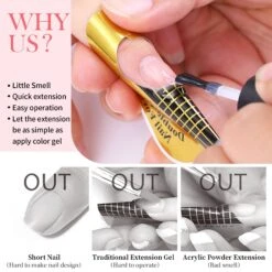 3pcs Set Baby Pink Quick Building Nail Gel Kit -Born Pretty Salon Z4 84c57756 24e7 409d bc4c 02e2c1a467e8