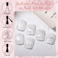 Shell Thread Nail Gel - Pearl White 15ml -Born Pretty Salon Z5 7194f764 cefd 4ef2 95b7 3c20a9f62285