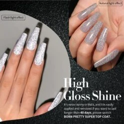 6 Colors Reflective Glitter Gel Polish Set 7ml -Born Pretty Salon Z5 7b07a955 6560 4bb7 94c3 c2e75d472da3