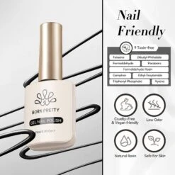 Hema-Free Color Gel Polish #01 Black 15ml -Born Pretty Salon Z5 93cd3b35 6529 413c 88fd 97bd524c3eaf