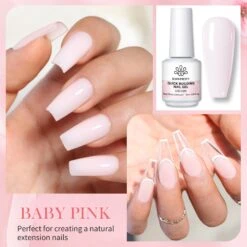 3pcs Set Baby Pink Quick Building Nail Gel Kit -Born Pretty Salon Z6 9d024141 3813 49d4 936d 85ccd3b39bd2