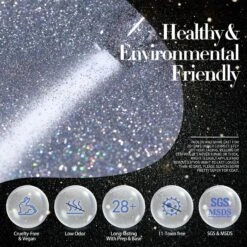 6 Colors Reflective Glitter Gel Polish Set 7ml -Born Pretty Salon Z7 09caaa1b 85f1 49e3 8347 a47804bbb539