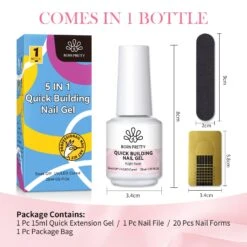 3pcs Set Baby Pink Quick Building Nail Gel Kit -Born Pretty Salon Z7 d0cbc2ac 8c97 40c0 99cc f6249758db20