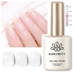 Hema-Free White Semi Jelly Gel Polish #01 15ml