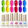 6 Colors Ice Jelly Gel Polish Set Neon Garden 7ml