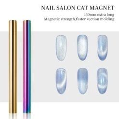 No Brand Gold Colorful Cat Magnetic Stick 15cm