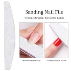 5pcs White Curved Nail Files 100/180 -Born Pretty Salon ZHU5 1bfaf1f7 c471 4f14 a76d 69bf897df287