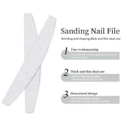 5pcs White Curved Nail Files 100/180 -Born Pretty Salon ZHU6 9350dd63 84db 4262 ac49 544b153f5e6f
