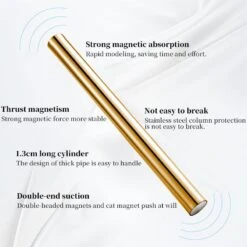 No Brand Gold Colorful Cat Magnetic Stick 15cm -Born Pretty Salon ZHU7 09f1f94a 251a 4c31 914f 0bea2d384825