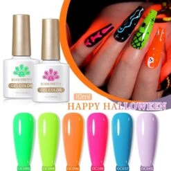 6 Colors Neon Gel Polish Set 10ml -Born Pretty Salon ZHUTU2 71274880 821d 4ba0 87d4 d39ff2463845