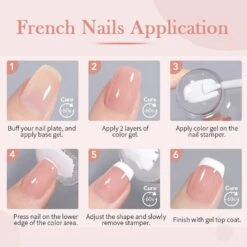 French Nail Kit Stamper & Color Gel Set #24 -Born Pretty Salon Zi8 b54e2a75 e8ba 4452 afc7 c53a21c04aaf